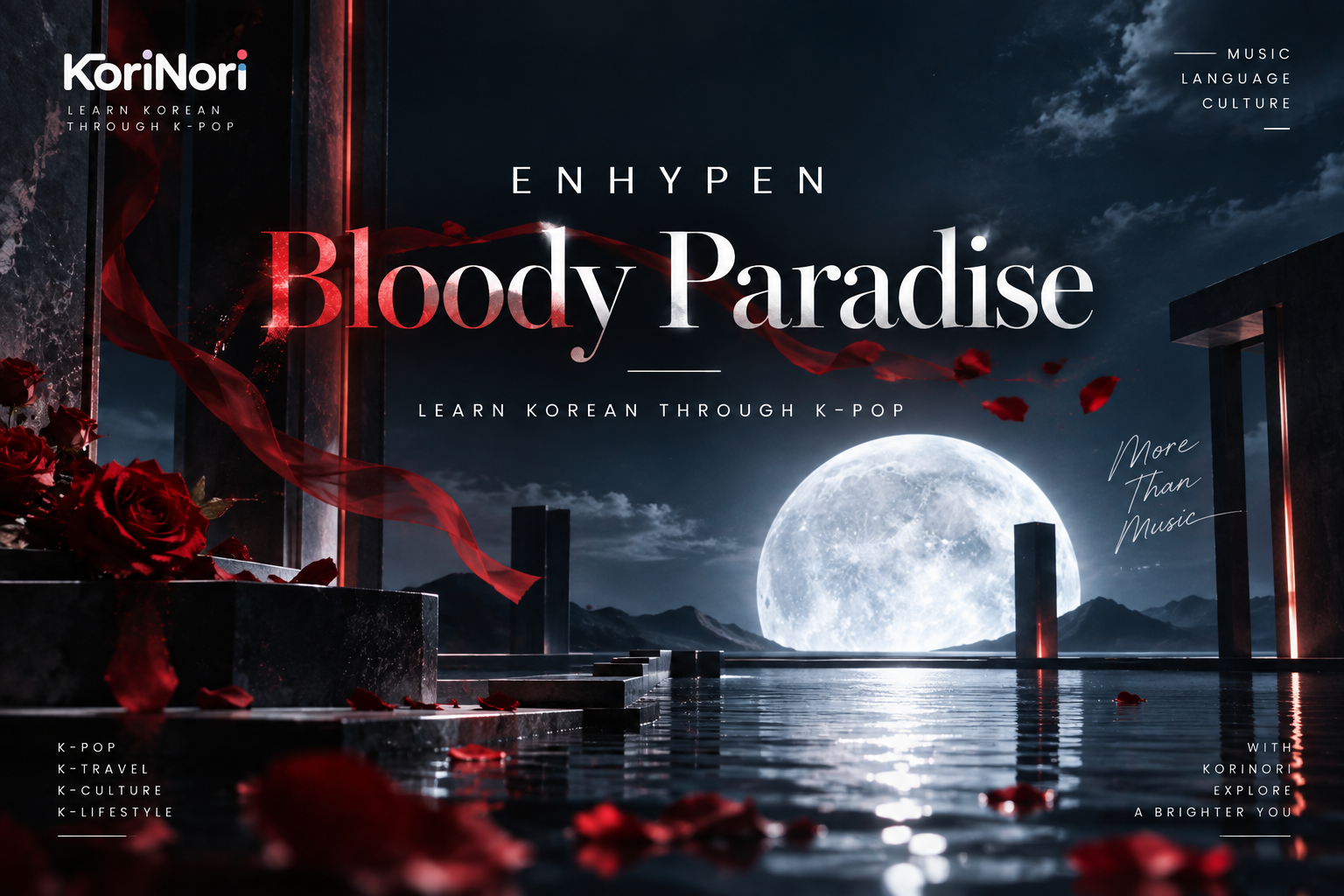 ENHYPEN Bloody Paradise guía de pronunciación coreana en español